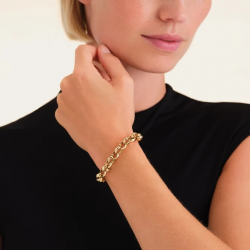ROSEFIELD JBCBG-J893 VERGULD STALEN ARMBAND CHUNKY BRACELET