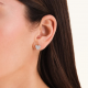 ROSEFIELD JEPHG-J1275 VERGULD STALEN OORKNOPPEN MET SWAROVSKI PAVÉ HEART STUDS