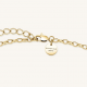 ROSEFIELD JNBSG-J898 VERGULD STALEN COLLIER SWAROVSKI BOW STUDS NECKLACE