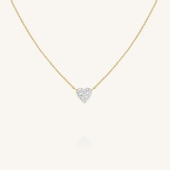 ROSEFIELD JNPHG-J1273 VERGULD STALEN COLLIER SWAROVSKI BOW STUDS NECKLACE