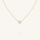 ROSEFIELD JNPHG-J1273 VERGULD STALEN COLLIER SWAROVSKI BOW STUDS NECKLACE