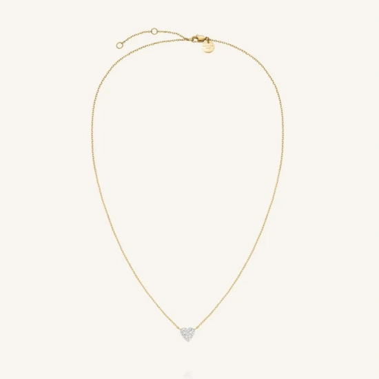 ROSEFIELD JNPHG-J1273 VERGULD STALEN COLLIER SWAROVSKI BOW STUDS NECKLACE