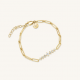 ROSEFIELD JBCBG-J1023 VERGULD STALEN ARMBAND SWAROVSKI BAR BRACELET