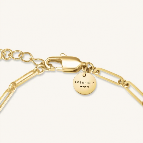 ROSEFIELD JBCBG-J1023 VERGULD STALEN ARMBAND SWAROVSKI BAR BRACELET