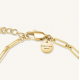ROSEFIELD JBCBG-J1023 VERGULD STALEN ARMBAND SWAROVSKI BAR BRACELET