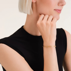 ROSEFIELD JBRCG-J1024 VERGULD STALEN ARMBAND SWAROVSKI ROUND STONES BRACELET