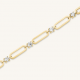 ROSEFIELD JBRCG-J1024 VERGULD STALEN ARMBAND SWAROVSKI ROUND STONES BRACELET