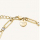 ROSEFIELD JBRCG-J1024 VERGULD STALEN ARMBAND SWAROVSKI ROUND STONES BRACELET