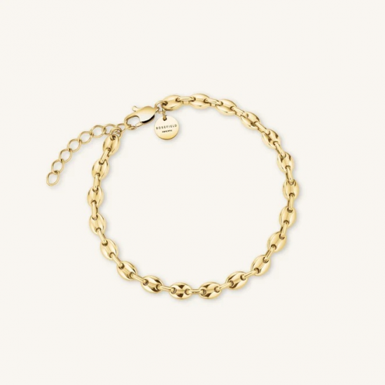 ROSEFIELD JBCSG-J1052 VERGULD STALEN ARMBAND COFFEE BEAN BRACELET