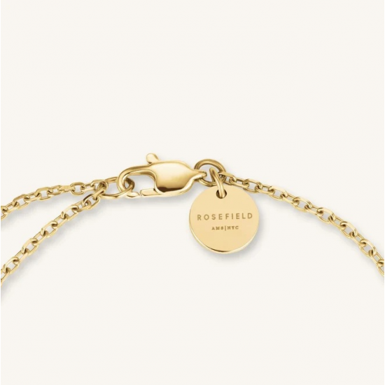 ROSEFIELD JBTCG-J1020 VERGULD STALEN ARMBAND MET SWAROVSKI TRIPLE STONES BRACELET