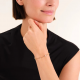 ROSEFIELD JBCPG-J1172 VERGULD STALEN ARMBAND MET SWAROVSKI CRYSTAL BRACELET
