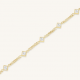 ROSEFIELD JBCPG-J1172 VERGULD STALEN ARMBAND MET SWAROVSKI CRYSTAL BRACELET