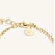 ROSEFIELD JBCPG-J1172 VERGULD STALEN ARMBAND MET SWAROVSKI CRYSTAL BRACELET