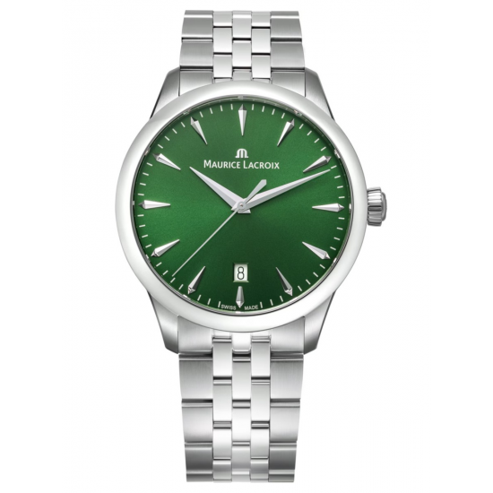 MAURICE LACROIX 756008-SS002-330-1 HERENHORLOGE QUARTZ DATE 1975