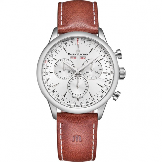 MAURICE LACROIX 751138-SS001-130-3 HERENHORLOGE QUARTZ CHRONO CALENDAR 1975 LIMITED EDITION