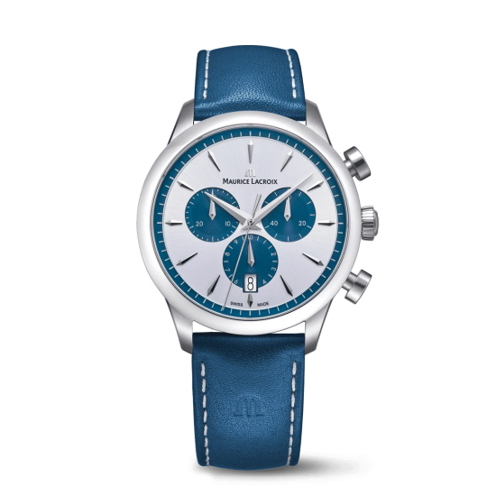 MAURICE LACROIX 751038-SS001-131-4 HERENHORLOGE QUARTZ CHRONOGRAPH 1975