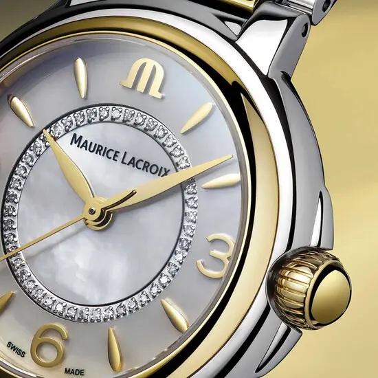MAURICE LACROIX FA1306-SSY13-110-1 DAMESHORLOGE BICOLOR QUARTZ DIAMONDS FIABA
