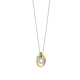 TI SENTO 34141ZY ZILVEREN COLLIER MET ZILVER  VERGULDE HANGER ZIRKONIA