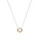 TI SENTO 34148ZY ZILVEREN COLLIER MET ZILVER VERGULDE HANGER ZIRKONIA