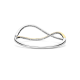 TI SENTO 23101ZY ZILVER VERGULDE  BANGLE MET ZIRKONIA