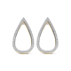 TI SENTO 78107ZY ZILVER VERGULDE  OORHANGERS MET ZIRKONIA