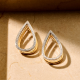 TI SENTO 78107ZY ZILVER VERGULDE  OORHANGERS MET ZIRKONIA