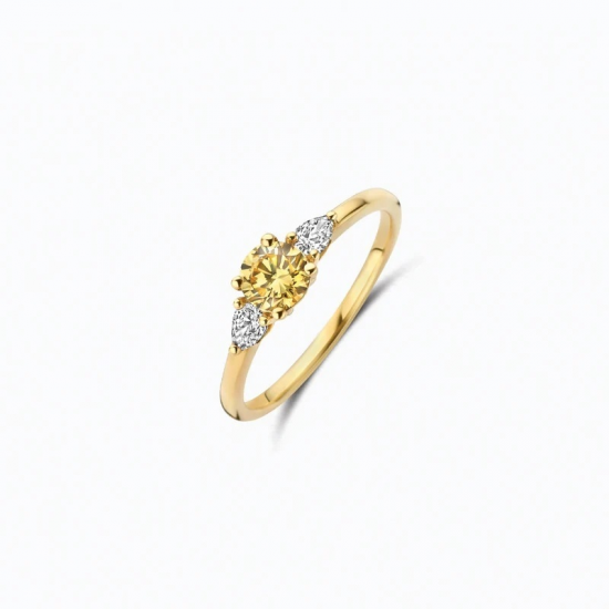 BLUSH LG1071Y GEELGOUDEN RING MET LAB GROWN DIAMOND 0.68CT