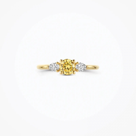BLUSH LG1071Y GEELGOUDEN RING MET LAB GROWN DIAMOND 0.68CT