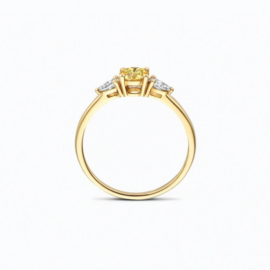 BLUSH LG1071Y GEELGOUDEN RING MET LAB GROWN DIAMOND 0.68CT