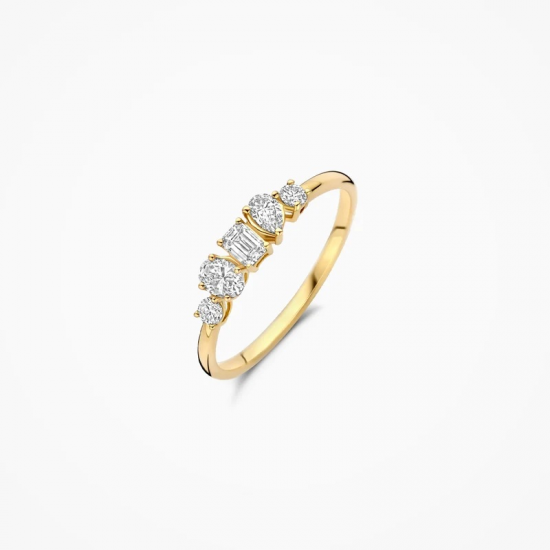 BLUSH LG1032Y GEELGOUDEN RING MET LAB GROWN DIAMONDS 0.47CT