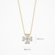BLUSH LG3017Y GEELGOUDEN COLLIER MET LAB GROWN DIAMOND KLAVER 0.61T