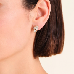 ROSEFIELD JECCG-J1170 VERGULD STALEN OORKNOPPEN CLUSTER STUDS