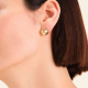 ROSEFIELD JEBSG-J1198 VERGULD STALEN OORKNOPPEN SOLITAIRE STUDS