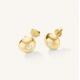 ROSEFIELD JEBSG-J1198 VERGULD STALEN OORKNOPPEN SOLITAIRE STUDS