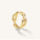 ROSEFIELD JRLR56G-J774 VERGULD STALEN RING LINKED RING