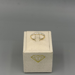 PAS DIAMONDS GPP1514 14K GOUDEN  RIJRING MET NATUURLIJKE DIAMANT 0.45CT