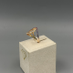 PAS DIAMONDS GBH0081 18K ROSÉGOUDEN RING MET NATUURLIJKE DIAMANT EN REGENBOOG SAFFIEREN