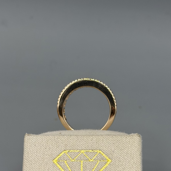 PAS DIAMONDS GJ4167 18K ROSÉGOUDEN RING MET NATUURLIJKE DIAMANT EN REGENBOOG SAFFIEREN
