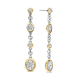 TI SENTO 78104ZY ZILVER VERGULDE OORHANGERS MET ZIRKONIA VINTAGE COLLECTION