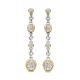 TI SENTO 78104ZY ZILVER VERGULDE OORHANGERS MET ZIRKONIA VINTAGE COLLECTION