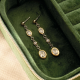 TI SENTO 78104ZY ZILVER VERGULDE OORHANGERS MET ZIRKONIA VINTAGE COLLECTION