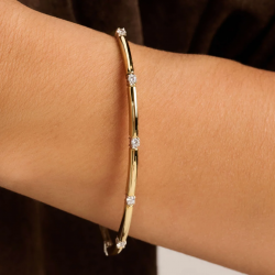 TI SENTO 23099ZY ZILVER VERGULDE ARMBAND MET ZIRKONIA CLASSIC