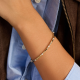 TI SENTO 23099ZY ZILVER VERGULDE ARMBAND MET ZIRKONIA CLASSIC