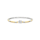 TI SENTO 23099ZY ZILVER VERGULDE ARMBAND MET ZIRKONIA CLASSIC