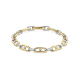 TI SENTO 23112ZY ZILVER VERGULDE ARMBAND MET ZIRKONIA CHUNKY