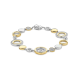 TI SENTO 23113ZY ZILVER VERGULDE ARMBAND MET ZIRKONIA CIRKEL