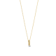 TI SENTO 34131ZY ZILVER VERGULD COLLIER MET ZIRKONIA HANGER