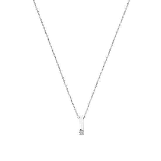 TI SENTO 34131ZI ZILVEREN COLLIER MET ZIRKONIA HANGER