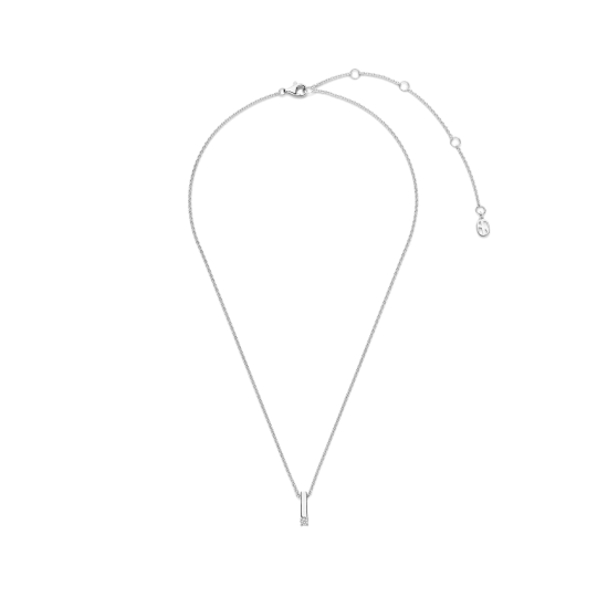 TI SENTO 34131ZI ZILVEREN COLLIER MET ZIRKONIA HANGER