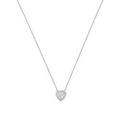 TI SENTO 34152ZI ZILVEREN COLLIER MET ZIRKONIA HANGER HART